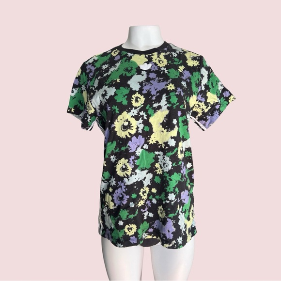 COPY - Adidas Floral Print T shirt - Picture 1 of 2